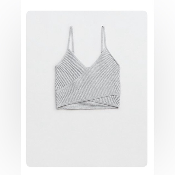 Aerie Cross Front Sweater Tank Top NWT - Picture 1 of 6
